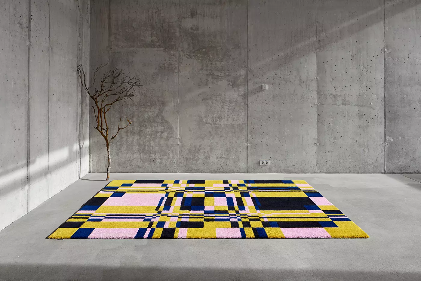 Moderner Designer Teppich Bisad aus Wolle